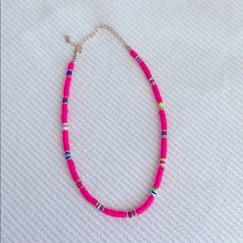 Hot pink choker Necklace